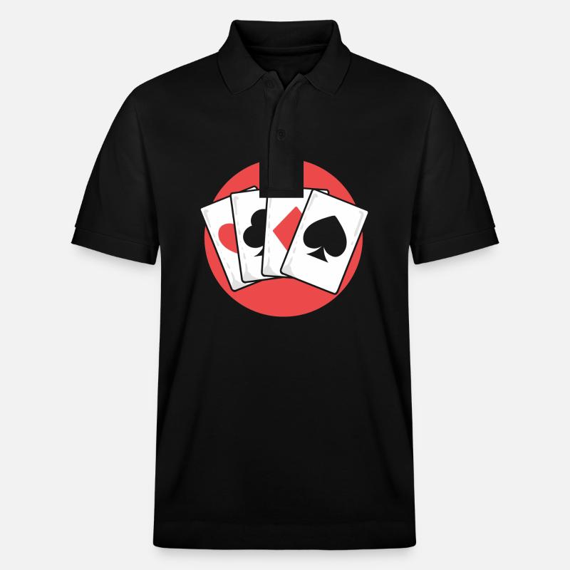 Blackjack Black Jack - Polo PREPSTER bio Stanley/Stella Unisexe - noir