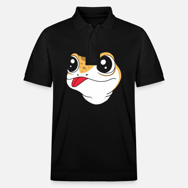 Gecko léopard - Polo PREPSTER bio Stanley/Stella Unisexe - noir