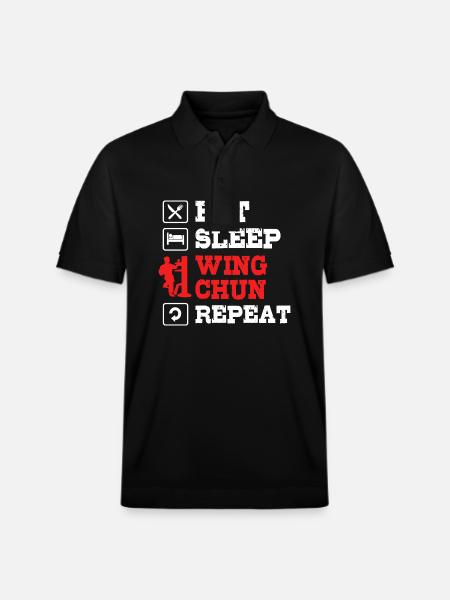 Wing Chun - Stanley/Stella Unisex Organic Polo Shirt PREPSTER - black