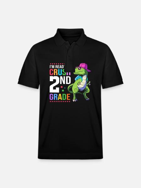 2nd Grade - Stanley/Stella Unisex Organic Polo Shirt PREPSTER - black