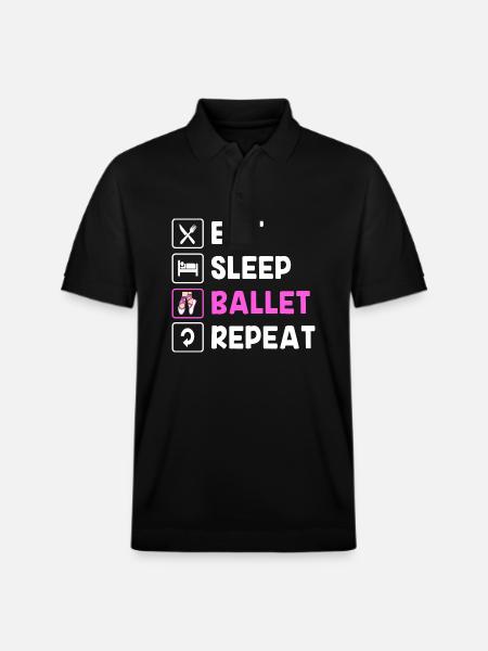 Ballet Ballet Dancer - Stanley/Stella Unisex Organic Polo Shirt PREPSTER - black