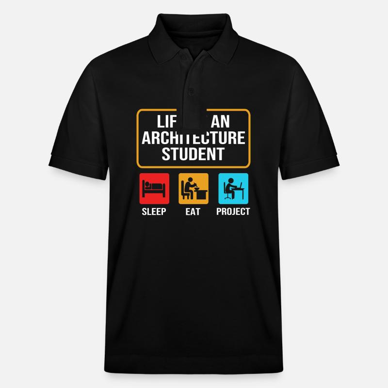 Architecte Architecture - Polo PREPSTER bio Stanley/Stella Unisexe - noir