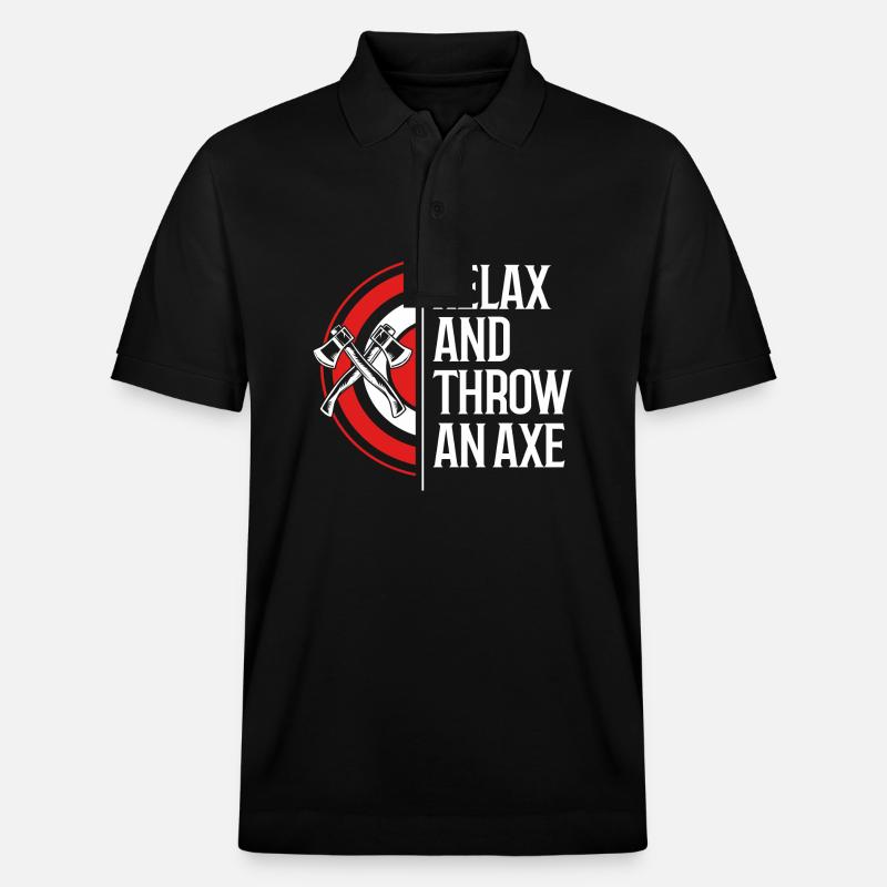 Axt Werfen - Stanley/Stella Unisex Bio-Poloshirt PREPSTER - Schwarz