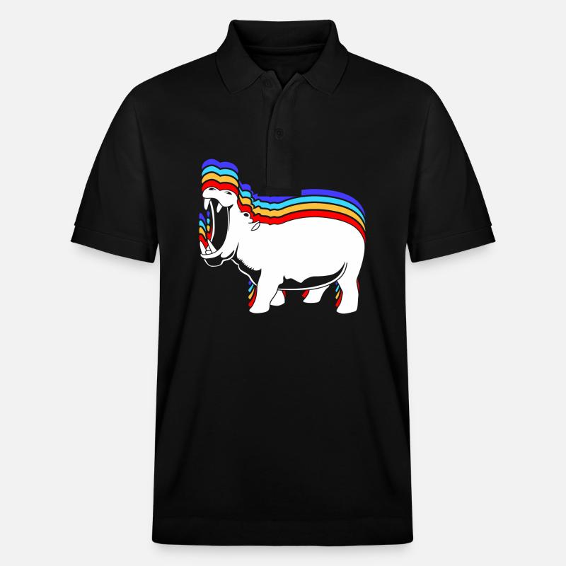 Hippopotame - Polo PREPSTER bio Stanley/Stella Unisexe - noir