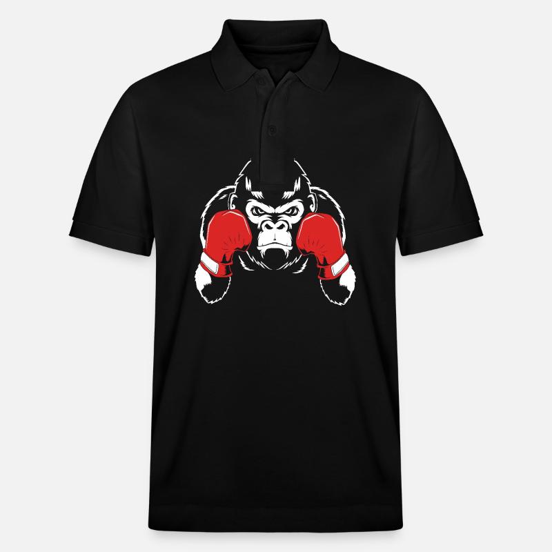 Gorilla - Stanley/Stella Unisex Bio-Poloshirt PREPSTER - Schwarz