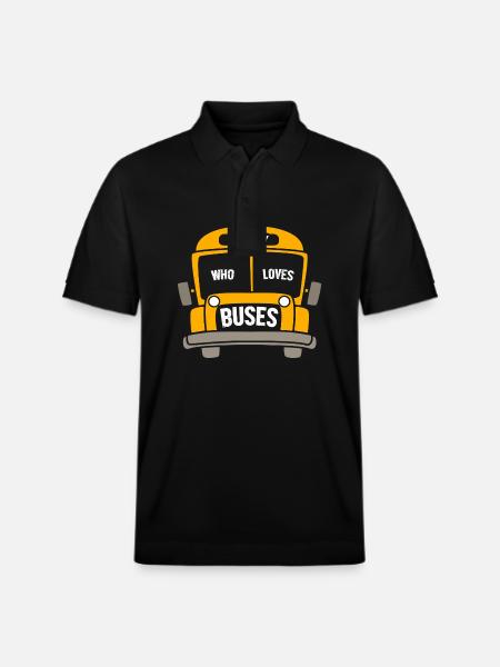 School Bus Driver School Bus - Stanley/Stella Unisex Organic Polo Shirt PREPSTER - black