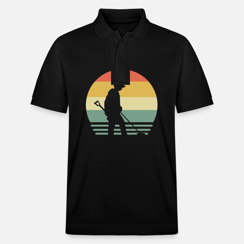 Metalldetektor - Stanley/Stella Unisex Bio-Poloshirt PREPSTER - Schwarz
