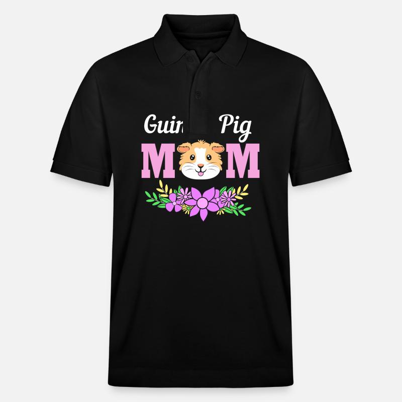 Meerschweinchen - Stanley/Stella Unisex Bio-Poloshirt PREPSTER - Schwarz