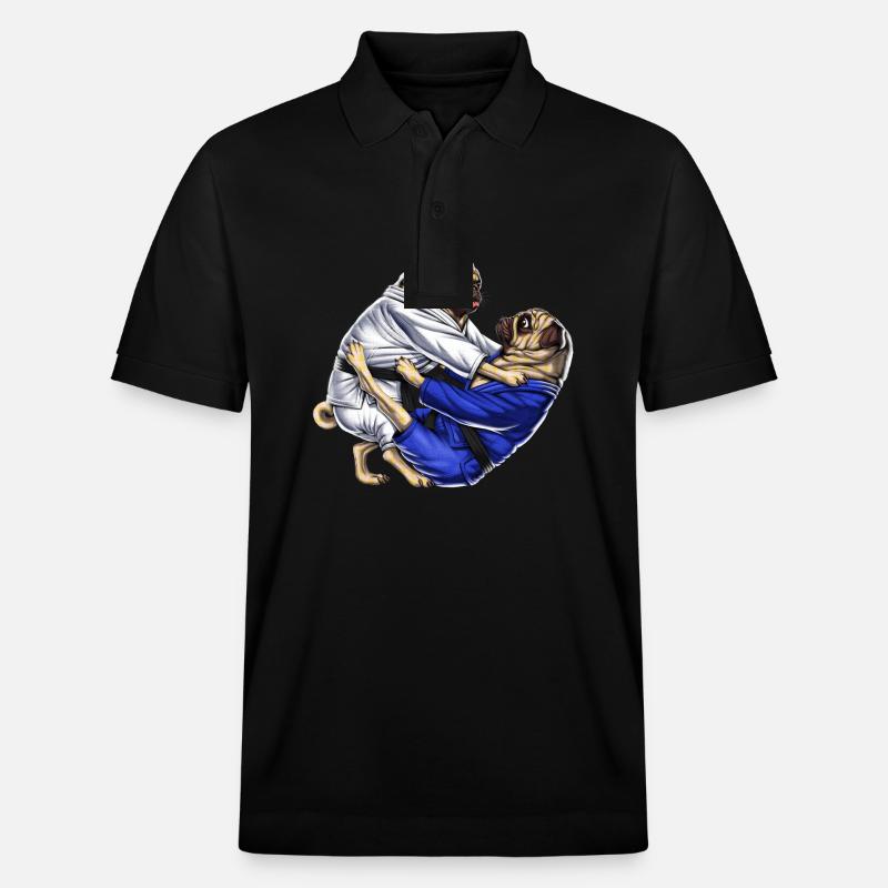 Carlins de Jiu-Jitsu - Polo PREPSTER bio Stanley/Stella Unisexe - noir