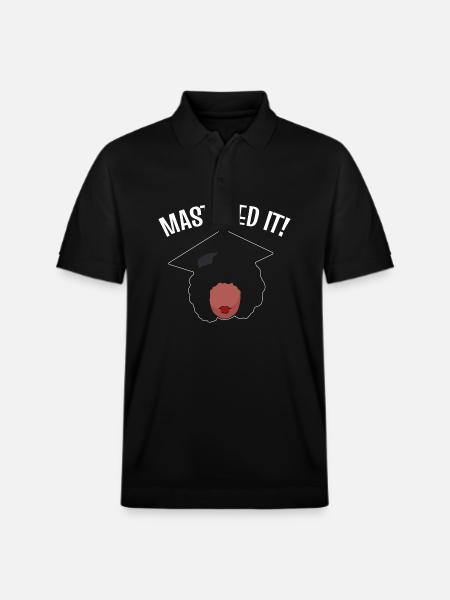 Master Studium Abschlussfeier - Stanley/Stella Unisex Bio-Poloshirt PREPSTER - Schwarz