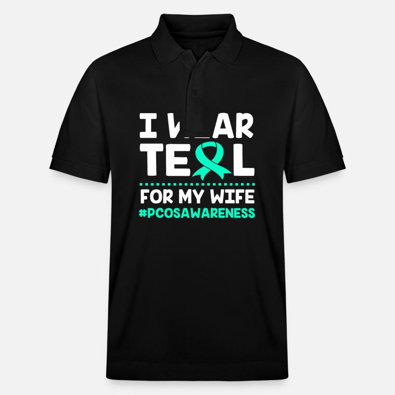 Pcos-Bewusstsein - Stanley/Stella Unisex Bio-Poloshirt PREPSTER - Schwarz