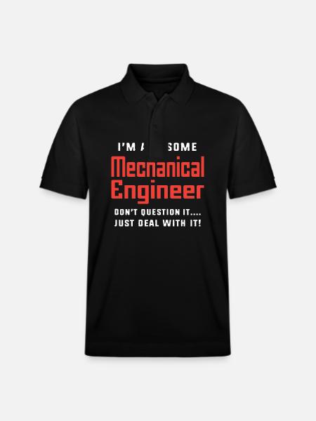 Mechanical Engineer - Stanley/Stella Unisex Organic Polo Shirt PREPSTER - black