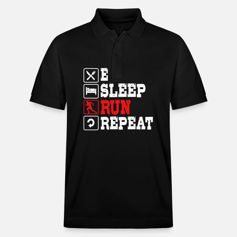 Trailrunning - Stanley/Stella Unisex Bio-Poloshirt PREPSTER - Schwarz