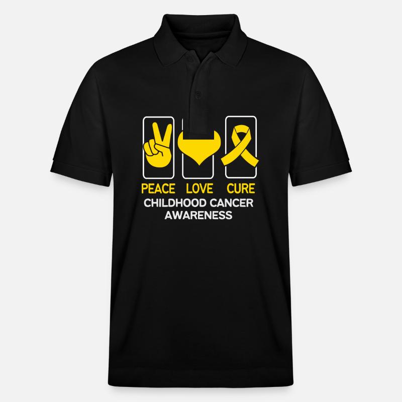 Krebs Kind Krebs-Überlebender - Stanley/Stella Unisex Bio-Poloshirt PREPSTER - Schwarz