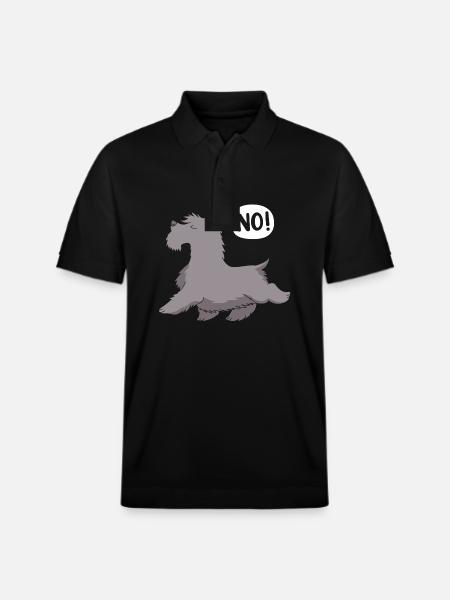 Scottish Terrier - Stanley/Stella Unisex Organic Polo Shirt PREPSTER - black