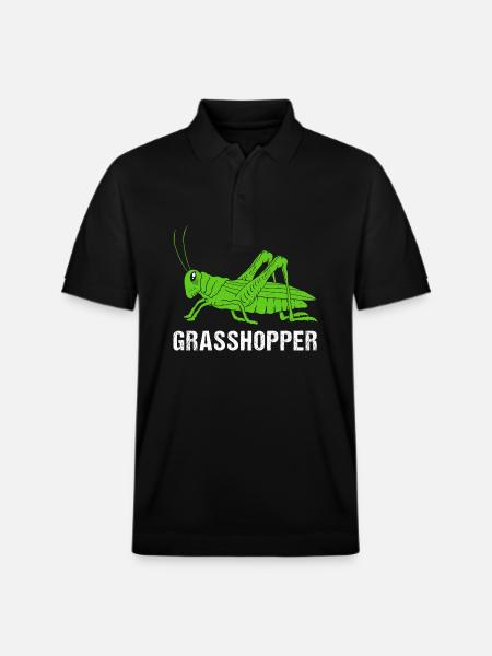 Grasshopper grasshopper - Stanley/Stella Unisex Organic Polo Shirt PREPSTER - black