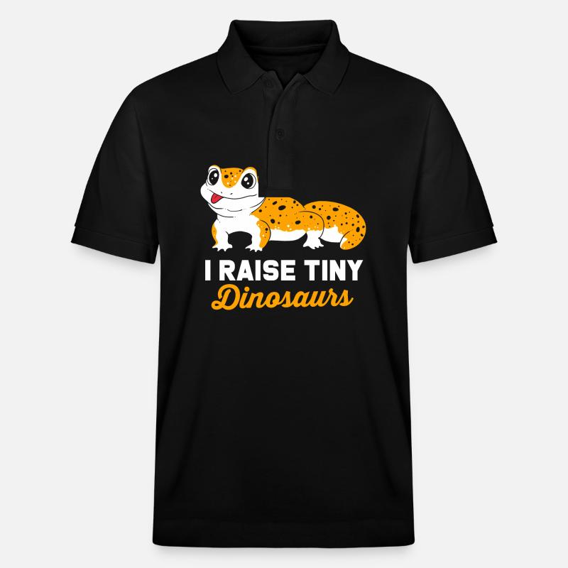 Leopard Gecko - Stanley/Stella Unisex Bio-Poloshirt PREPSTER - Schwarz