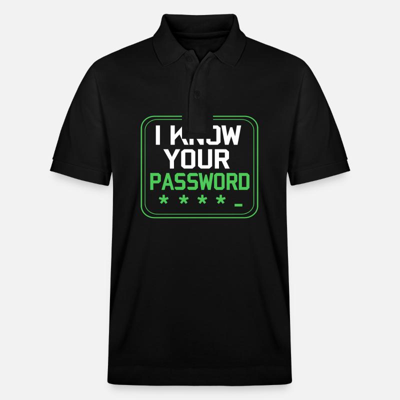 Cyber programmeur cybersécurité Hacker - Polo PREPSTER bio Stanley/Stella Unisexe - noir