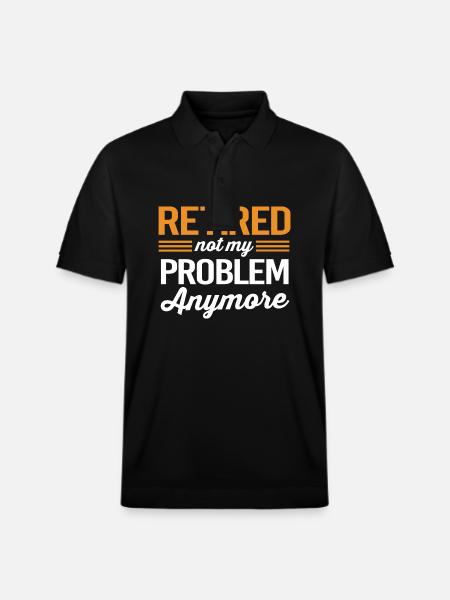 Retirement Pensioner Pensioner - Stanley/Stella Unisex Organic Polo Shirt PREPSTER - black