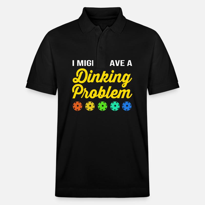 Pickleball Pickleball Pickleball - Stanley/Stella Unisex Bio-Poloshirt PREPSTER - Schwarz