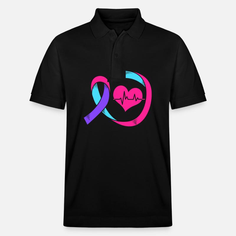 Cancer de la thyroïde - Polo PREPSTER bio Stanley/Stella Unisexe - noir