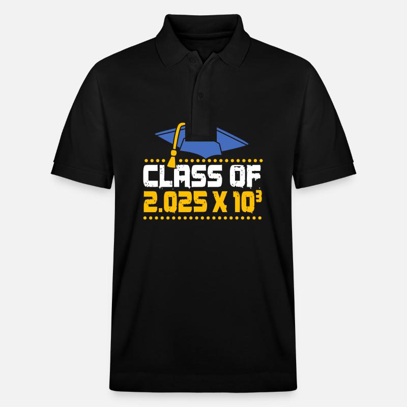 Klasse von 2025 - Stanley/Stella Unisex Bio-Poloshirt PREPSTER - Schwarz
