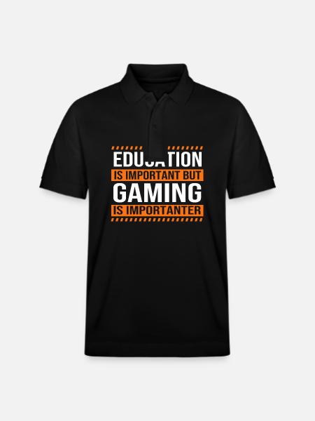 Gamer - Stanley/Stella PREPSTER økologisk unisex poloshirt - sort