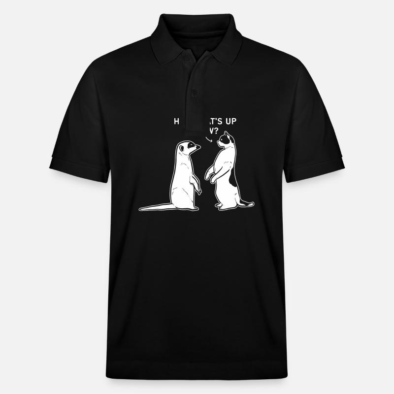 Erdmännchen - Stanley/Stella Unisex Bio-Poloshirt PREPSTER - Schwarz