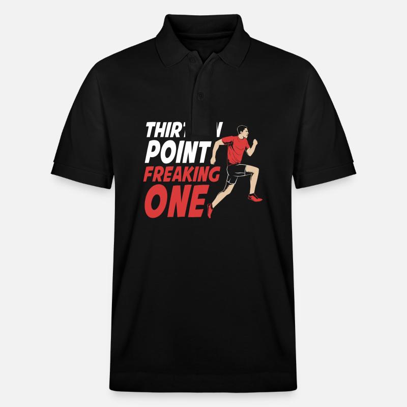 Marathon Marathonläufer - Stanley/Stella Unisex Bio-Poloshirt PREPSTER - Schwarz