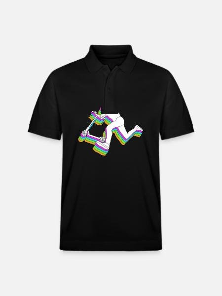 Scooter Roller - Stanley/Stella Unisex Bio-Poloshirt PREPSTER - Schwarz