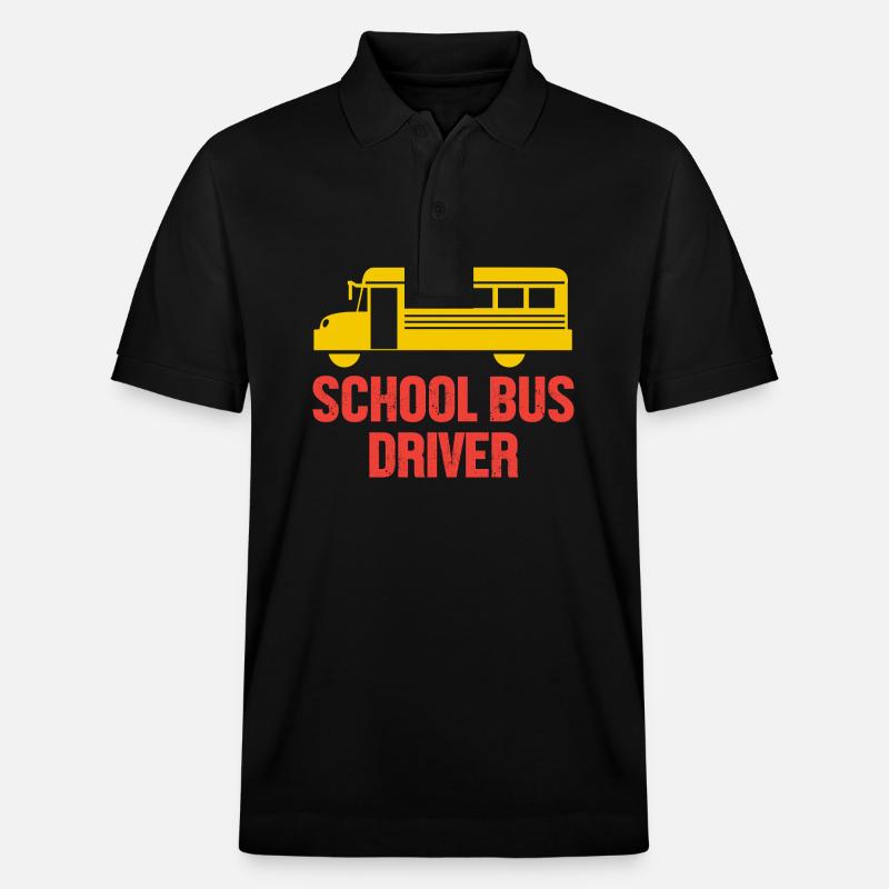 Chauffeur d’autobus scolaire Autobus scolaire - Polo PREPSTER bio Stanley/Stella Unisexe - noir
