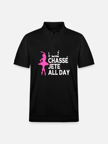Ballet Ballet Dancer - Stanley/Stella Unisex Organic Polo Shirt PREPSTER - black