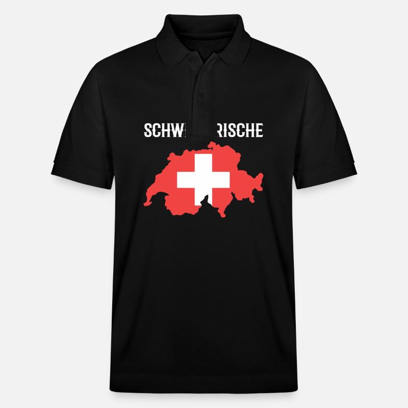 Suisse - Polo PREPSTER bio Stanley/Stella Unisexe - noir