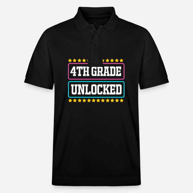 4e année - Polo PREPSTER bio Stanley/Stella Unisexe - noir