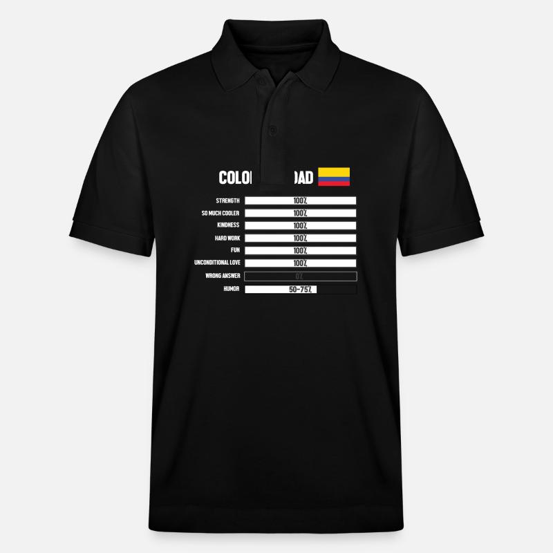 Colombie - Polo PREPSTER bio Stanley/Stella Unisexe - noir