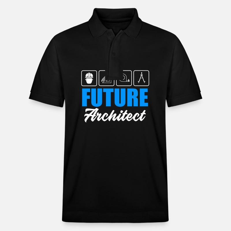 Architektur - Stanley/Stella Unisex Bio-Poloshirt PREPSTER - Schwarz
