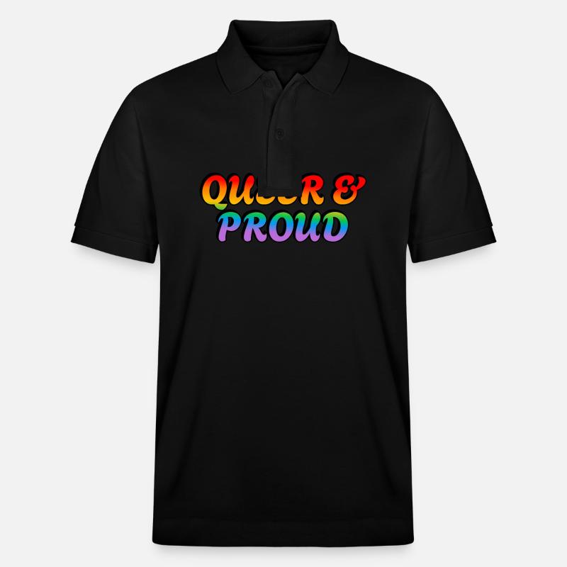 Queer und stolz - Stanley/Stella Unisex Bio-Poloshirt PREPSTER - Schwarz