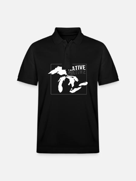 Great Lakes - Stanley/Stella Unisex Organic Polo Shirt PREPSTER - black