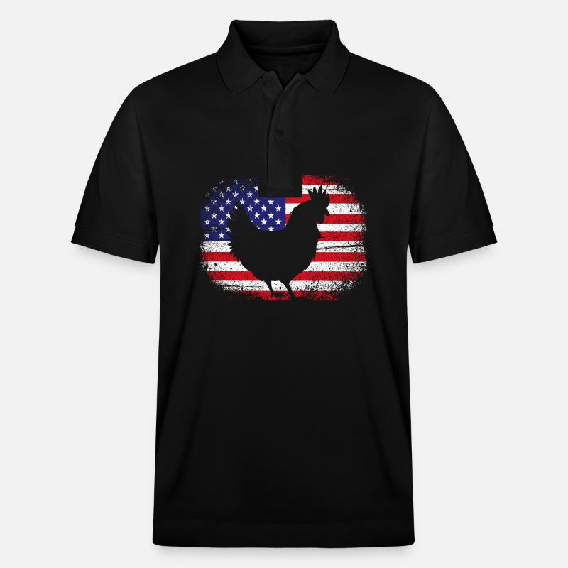 Poulet Volaille - Polo PREPSTER bio Stanley/Stella Unisexe - noir