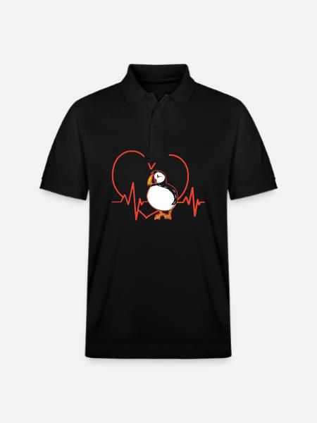 Macareux Papageientaucher - Polo PREPSTER bio Stanley/Stella Unisexe - noir
