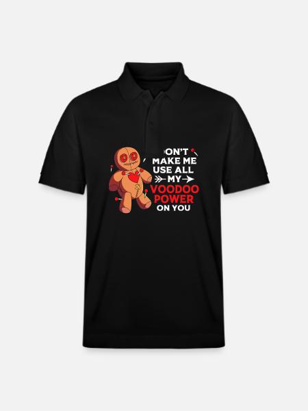 Voodoo - Stanley/Stella Unisex Organic Polo Shirt PREPSTER - black