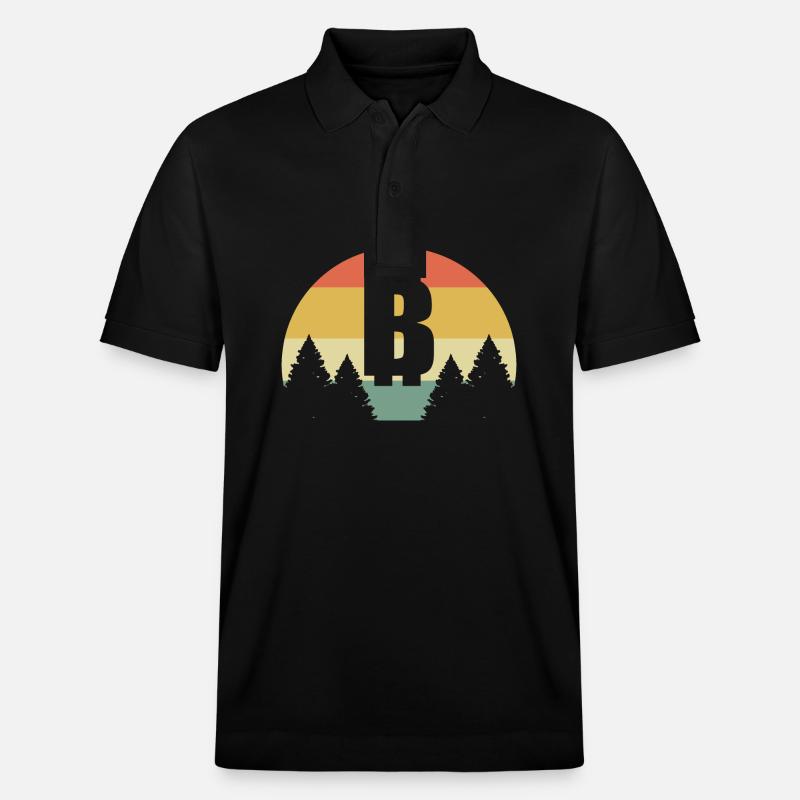 Le bitcoin - Polo PREPSTER bio Stanley/Stella Unisexe - noir