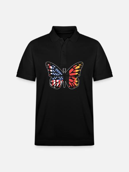 American German - Stanley/Stella Unisex Organic Polo Shirt PREPSTER - black
