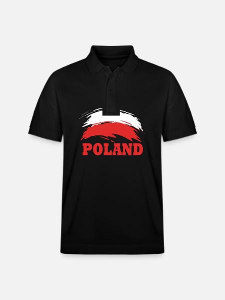 Poland Polish - Stanley/Stella Unisex Organic Polo Shirt PREPSTER - black