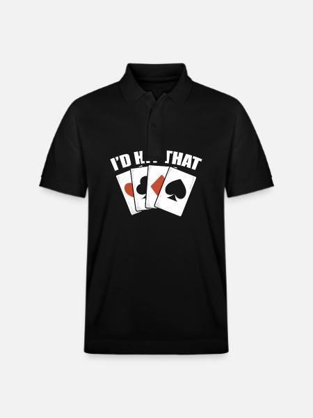 Blackjack Black Jack - Stanley/Stella Unisex Organic Polo Shirt PREPSTER - black