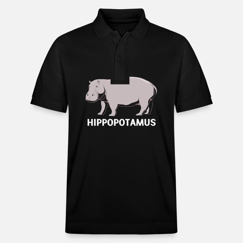 Hippopotame - Polo PREPSTER bio Stanley/Stella Unisexe - noir