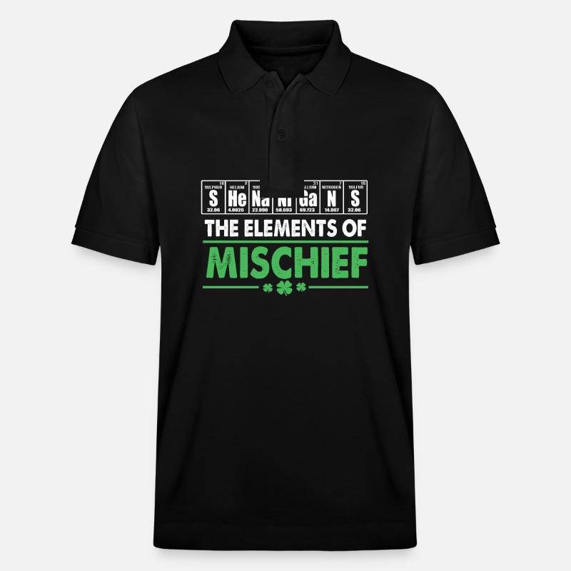 Shenanigan - Stanley/Stella Unisex Bio-Poloshirt PREPSTER - Schwarz