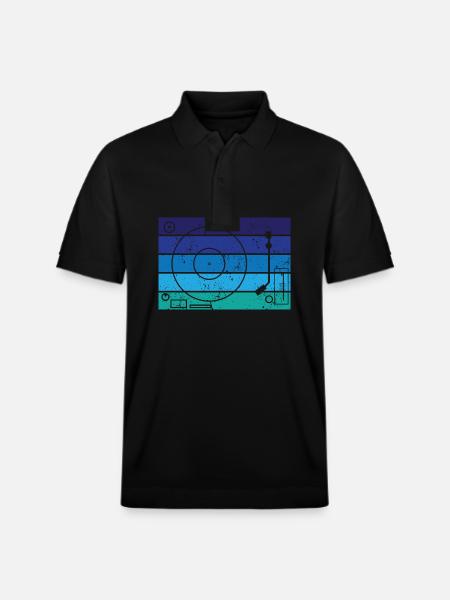 Vinyl - Stanley/Stella Unisex Organic Polo Shirt PREPSTER - black