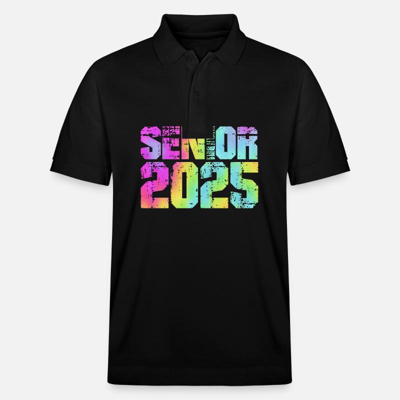 Klasse von 2025 - Stanley/Stella Unisex Bio-Poloshirt PREPSTER - Schwarz