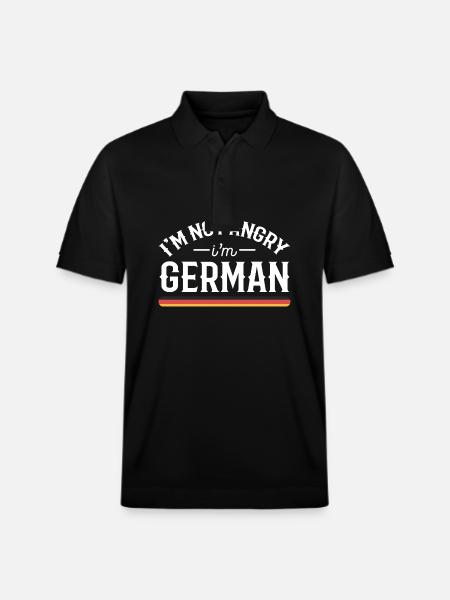 Germany Angry Anger - Stanley/Stella Unisex Organic Polo Shirt PREPSTER - black